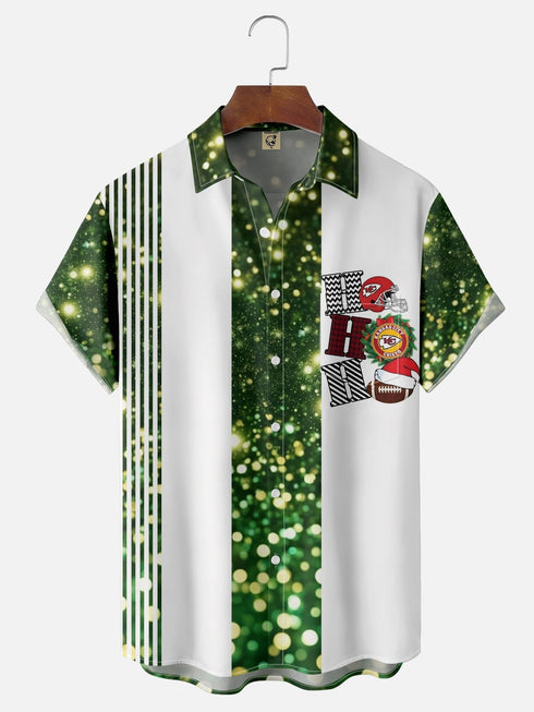 Men's Christmas Funny Graphic Short Sleeve Hawaiian Shirt